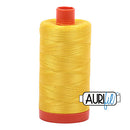 Aurifil Mako 50wt Cotton 1300 m (1422 yd.) spool - 2120 Canary<br>