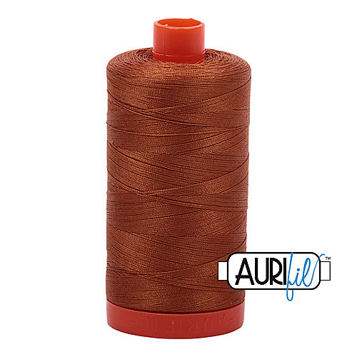 Aurifil Mako 50wt Cotton 1300 m (1422 yd.) spool - 2155 Cinnamon<br>