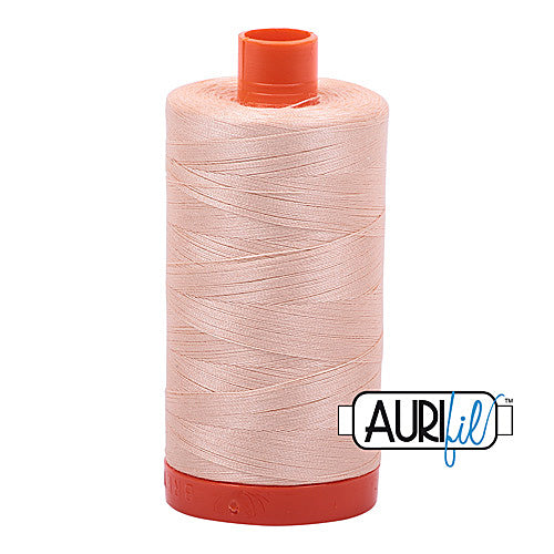 Aurifil Mako 50wt Cotton 1300 m (1422 yd.) spool - 2205 Flesh<br>