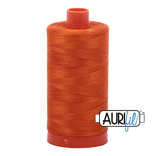 Aurifil Mako 50wt Cotton 1300 m (1422 yd.) spool - 2235 Orange<br>