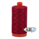 Aurifil Mako 50wt Cotton 1300 m (1422 yd.) spool - 2260 Red Wine<br>