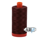 Aurifil Mako 50wt Cotton 1300 m (1422 yd.) spool - 2360 Chocolate<br>