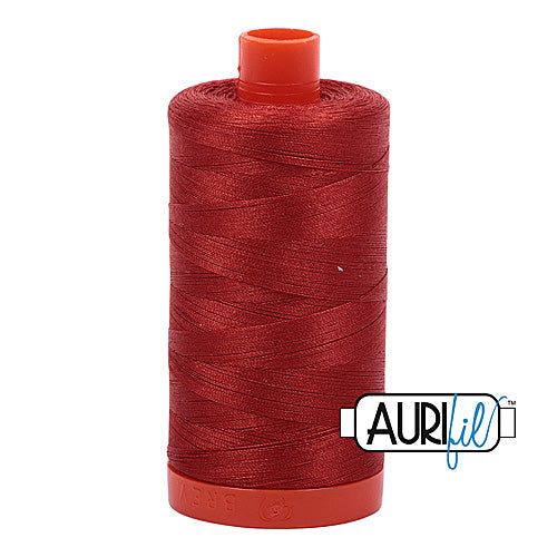 Aurifil Mako 50wt Cotton 1300 m (1422 yd.) spool - 2395 Pumpkin Spice<br>