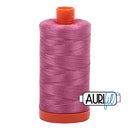 Aurifil Mako 50wt Cotton 1300 m (1422 yd.) spool - 2452 Dusty Rose<br>