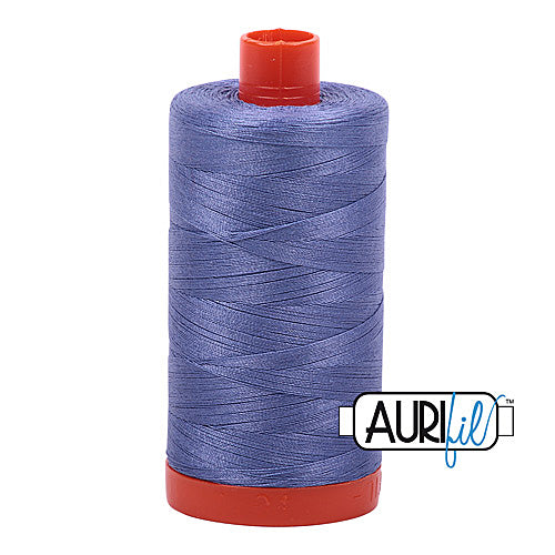 Aurifil Mako 50wt Cotton 1300 m (1422 yd.) spool - 2525 Dusty Blue Violet<br>