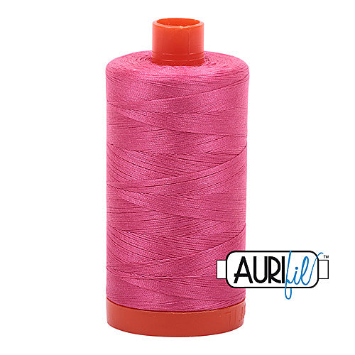 Aurifil Mako 50wt Cotton 1300 m (1422 yd.) spool - 2530 Blossom Pink<br>