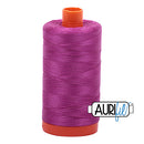 Aurifil Mako 50wt Cotton 1300 m (1422 yd.) spool - 2535 Magenta<br>