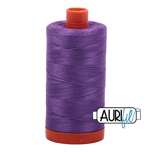 Aurifil Mako 50wt Cotton 1300 m (1422 yd.) spool - 2540 Medium Lavender<br>