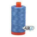 Aurifil Mako 50wt Cotton 1300 m (1422 yd.) spool - 2725 Light Wedgewood<br>