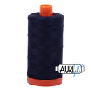Aurifil Mako 50wt Cotton 1300 m (1422 yd.) spool - 2785 Very Dark Navy