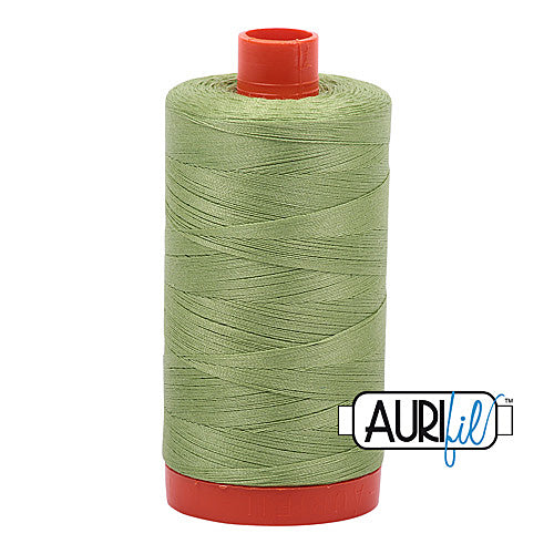 Aurifil Mako 50wt Cotton 1300 m (1422 yd.) spool - 2882 Light Fern<br>