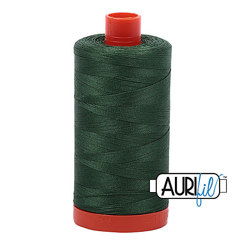 Aurifil Mako 50wt Cotton 1300 m (1422 yd.) spool - 2892 Pine<br>