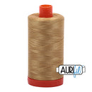 Aurifil Mako 50wt Cotton 1300 m (1422 yd.) spool - 2920 Light Brass<br>
