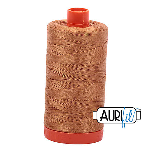 Aurifil Mako 50wt Cotton 1300 m (1422 yd.) spool - 2930 Golden Toast<br>