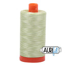 Aurifil Mako 50wt Cotton 1300 m (1422 yd.) spool - 3320 Light Spring Green<br>