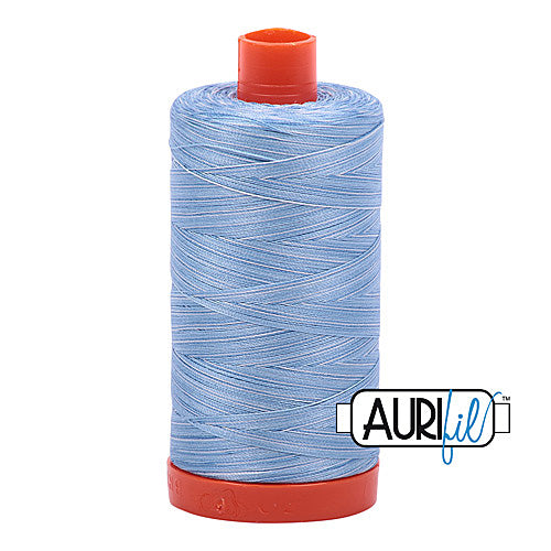 Aurifil Mako 50wt Cotton 1300 m (1422 yd.) spool - 3770 Stone Washed Denim<br>