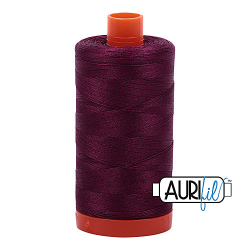 Aurifil Mako 50wt Cotton 1300 m (1422 yd.) spool - 4030 Plum<br>