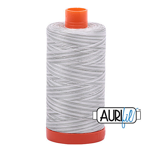 Aurifil Mako 50wt Cotton 1300 m (1422 yd.) spool - 4060 Silver Moon<br>