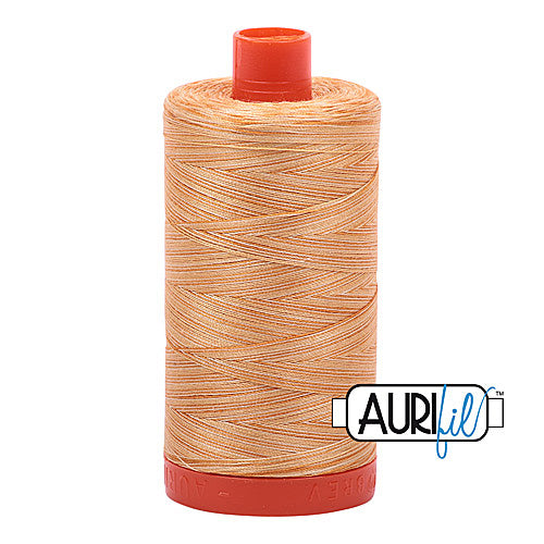 Aurifil Mako 50wt Cotton 1300 m (1422 yd.) spool - 4150 Creme Brule<br>