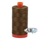 Aurifil Mako 50wt Cotton 1300 m (1422 yd.) spool - 4173 Dark Olive<br>