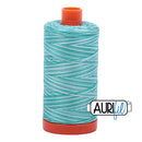 Aurifil Mako 50wt Cotton 1300 m (1422 yd.) spool - 4654 Turquoise Foam<br>