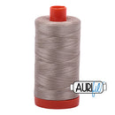 Aurifil Mako 50wt Cotton 1300 m (1422 yd.) spool - 5011 Rope Beige<br>