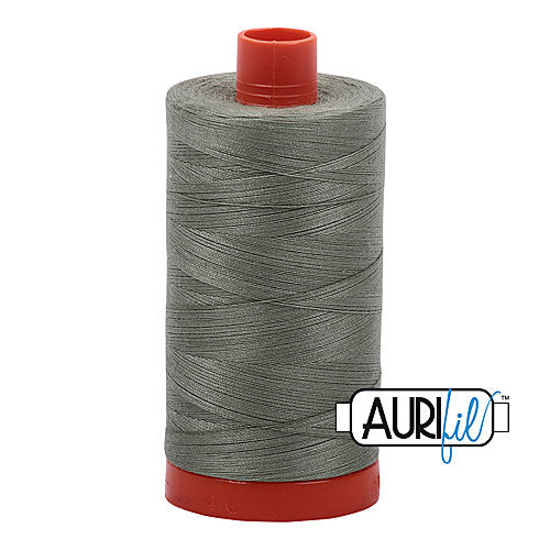 Aurifil Mako 50wt Cotton 1300 m (1422 yd.) spool - 5019 Military Green<br>