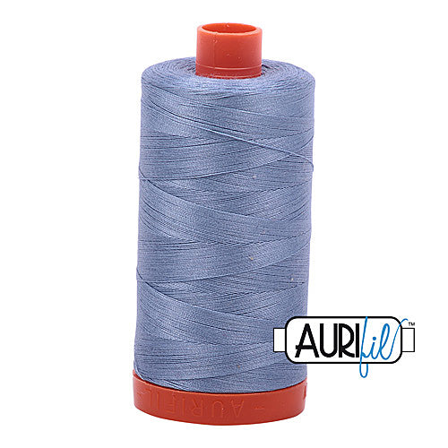 Aurifil Mako 50wt Cotton 1300 m (1422 yd.) spool - 6720 Slate<br>