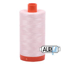 Aurifil Mako 50wt Cotton 1300 m (1422 yd.) spool - 6723 Fairy Floss<br>
