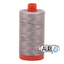 Aurifil Mako 50wt Cotton 1300 m (1422 yd.) spool - 6730 Steampunk<br>