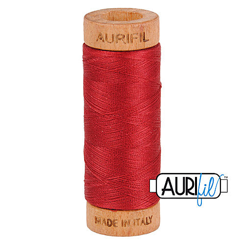 Aurifil Mako 80wt Cotton 274 m (300 yd.) spool - 1103 Burgundy