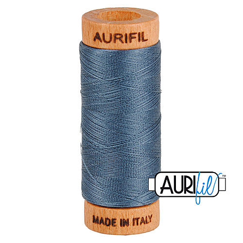 Aurifil Mako 80wt Cotton 274 m (300 yd.) spool - 1158 Medium Grey