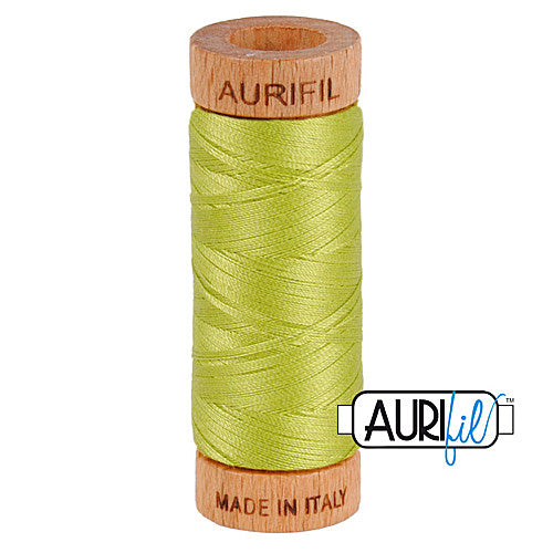 Aurifil Mako 80wt Cotton 274 m (300 yd.) spool - 1231 Spring Green