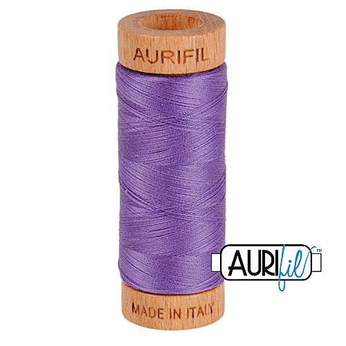 Aurifil Mako 80wt Cotton 274 m (300 yd.) spool - 1243 Dusty Lavender