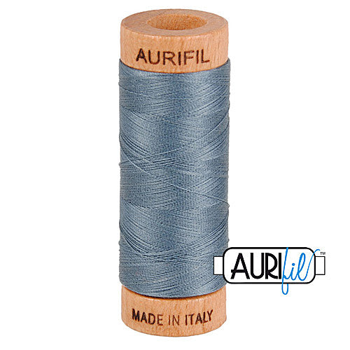Aurifil Mako 80wt Cotton 274 m (300 yd.) spool - 1246 Dark Grey