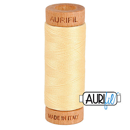 Aurifil Mako 80wt Cotton 274 m (300 yd.) spool - 2105 Champagne