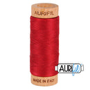 Aurifil Mako 80wt Cotton 274 m (300 yd.) spool - 2260 Red Wine