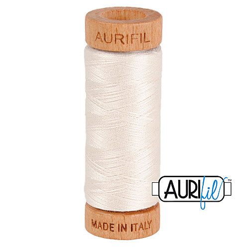 Aurifil Mako 80wt Cotton 274 m (300 yd.) spool - 2311 Muslin