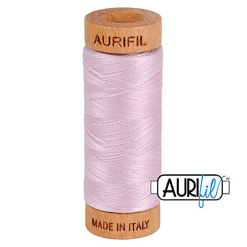 Aurifil Mako 80wt Cotton 274 m (300 yd.) spool - 2510 Light Lilac