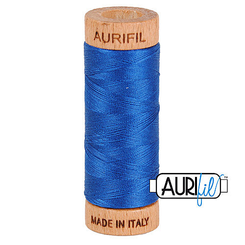 Aurifil Mako 80wt Cotton 274 m (300 yd.) spool - 2740 Dark Cobalt