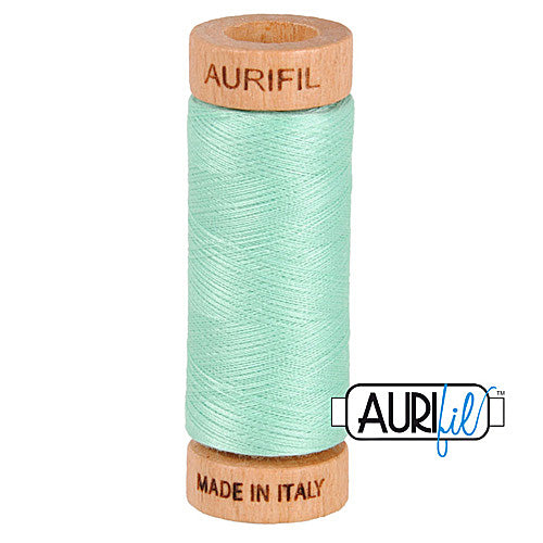 Aurifil Mako 80wt Cotton 274 m (300 yd.) spool - 2835 Medium Mint