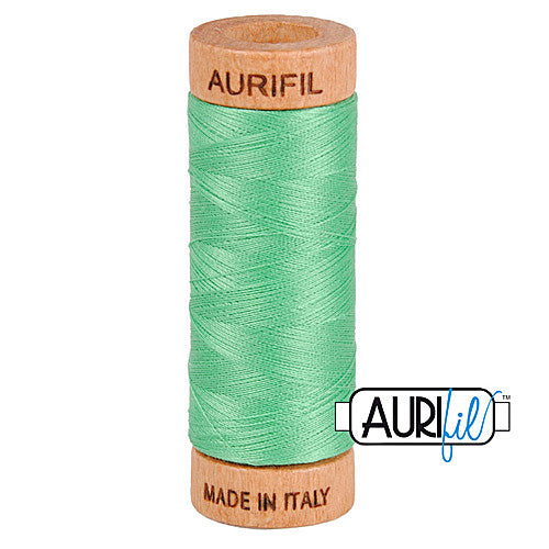 Aurifil Mako 80wt Cotton 274 m (300 yd.) spool - 2860 Light Emerald