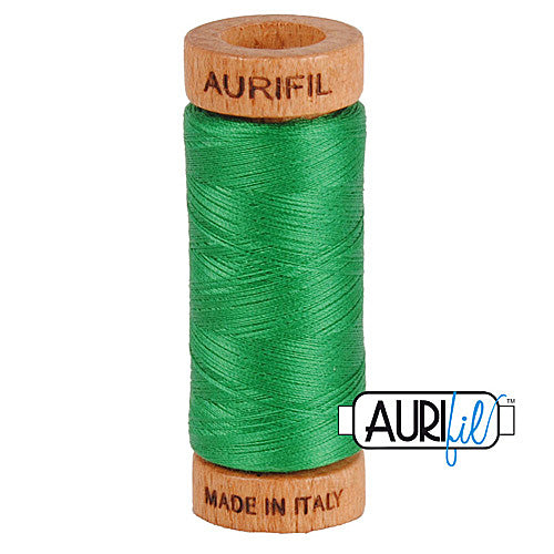 Aurifil Mako 80wt Cotton 274 m (300 yd.) spool - 2870 Green