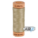 Aurifil Mako 80wt Cotton 274 m (300 yd.) spool - 2900 Light Kakhy Green