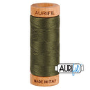 Aurifil Mako 80wt Cotton 274 m (300 yd.) spool - 5012 Dark Green