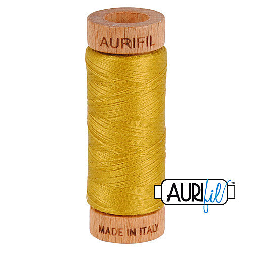 Aurifil Mako 80wt Cotton 274 m (300 yd.) spool - 5022 Mustard
