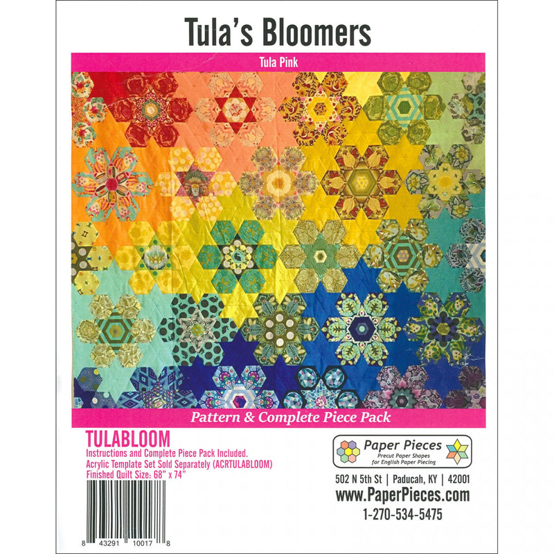 Tula's Bloomers Complete Paper Piece Pack with Acrylic Templates