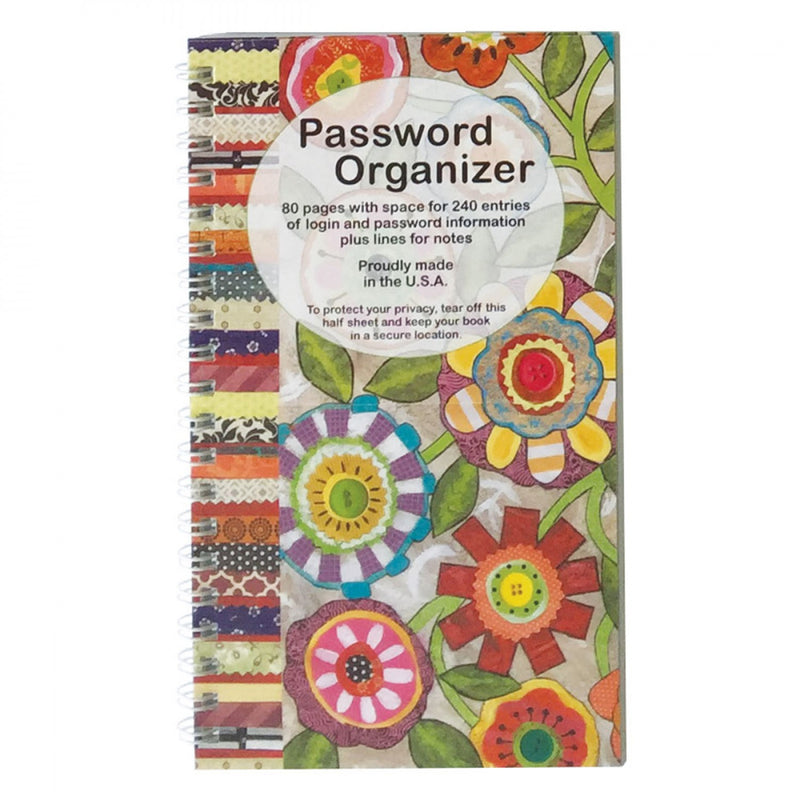 Password Organizer - Fun Flowers