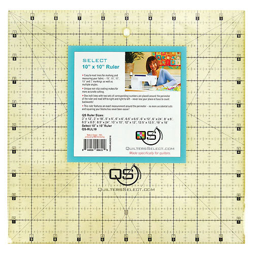 Quilters Select 10 Inch X 10 Inch Ruler
