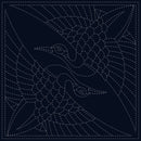 Sashiko Cloth Two Cranes